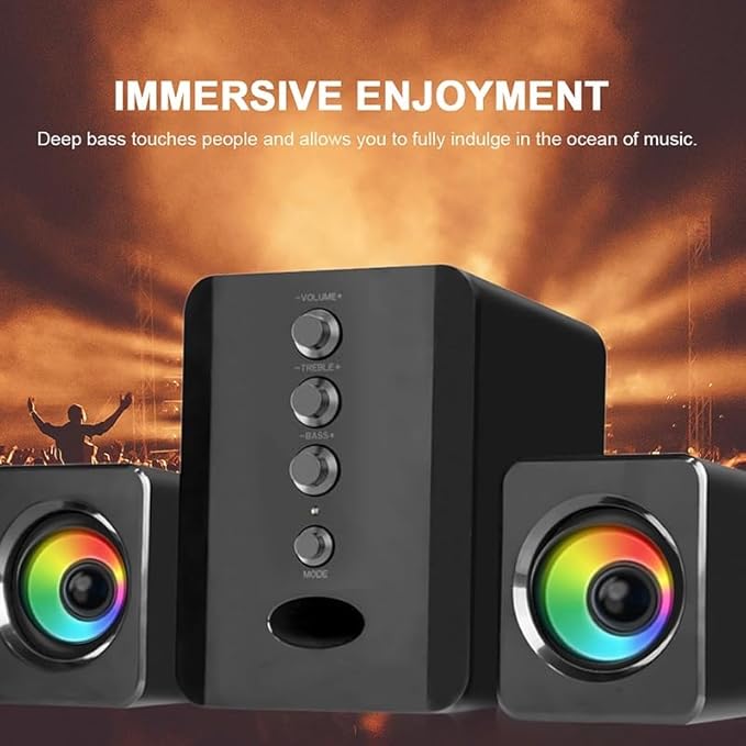 Speaker USB Wired Combination Speakers Computer Speakers Bass Stereo Music Player Subwoofer Sound Box