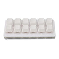 One Handed Macro Mechanical Keyboard 12 Keys Hot Swappable RGB Gaming Keypad Programmable Mini Red Switch Keyboard for OS X for for Pi (White)