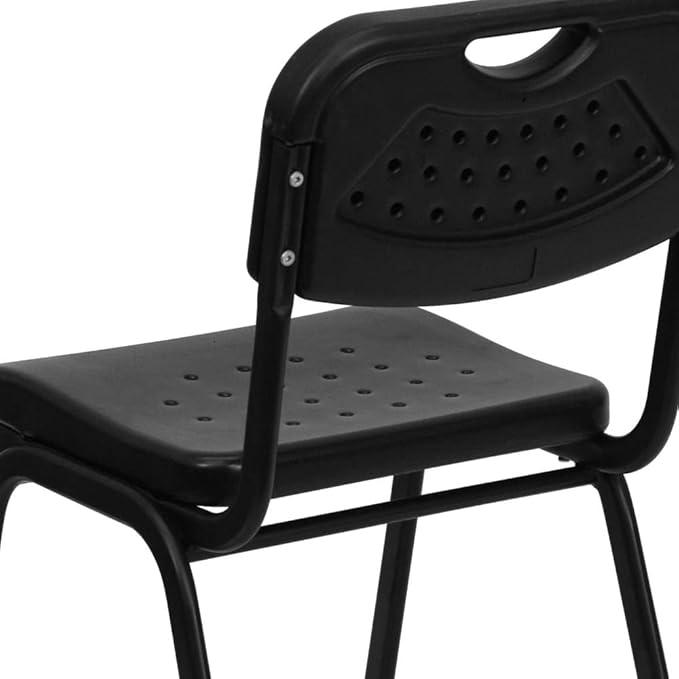 Modern Black Gaming Chair 880 Lb. Capacity Adult Office Foldable Contoured Back Metal Frame Foam Seat Rectangular Shape Indoor Use