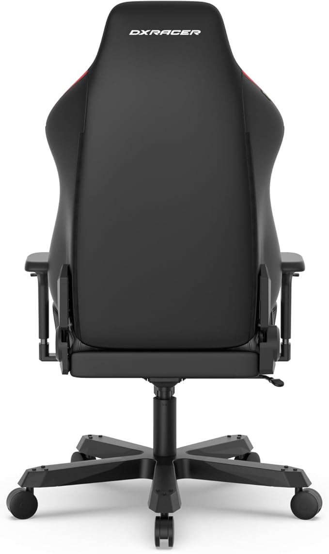 DXRacer Tank XXL Ergonomic Video Gaming Chair for Adults Office Reclining Computer Chair with Magnetic Head Pillow and Lumbar Support Racing Style Height Adjustable (EPU Leatherette Black Red)