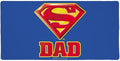 Superman Super Dad Shield Logo Large Gaming Mouse Pad Desk Mat with Stitched Edges Non-Slip Base for Gamer Home and Office 31.5 x 15.7