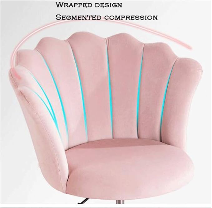YYDS Chair Comfortable Lazy Gaming Chair Computer Office Chair with Nylon Feet Ergonomic Home Desk Chair for Live BroadcastLiftable Ergonomically (Size : Pink)