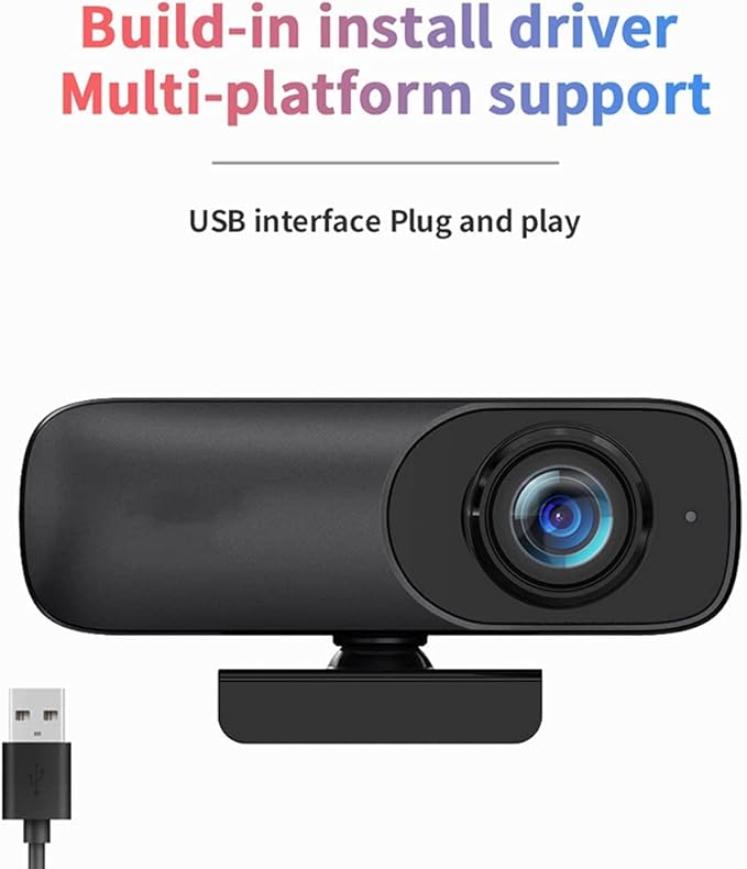 Webcam 4K UHD 3840 * 2160P Web Cam 800W Pixels Computer Camera 120° Wide Angle Microphone