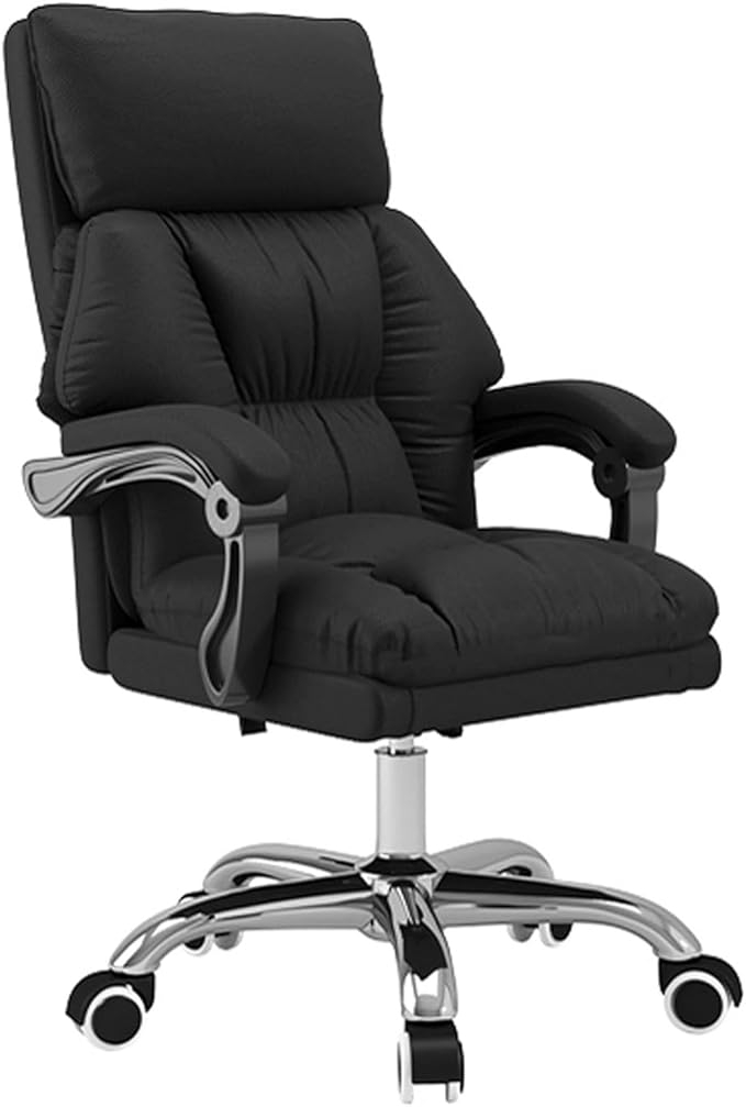 YCKEGEW Boss Chair Home Office Computer Chair Study Recliner ChairVideo Game Chair High Back Reclining Desk Chair with Wheels Executive Chair Hight Adjustable (Color : Black Size : Without)