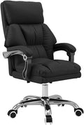 YCKEGEW Boss Chair Home Office Computer Chair Study Recliner ChairVideo Game Chair High Back Reclining Desk Chair with Wheels Executive Chair Hight Adjustable (Color : Black Size : Without)