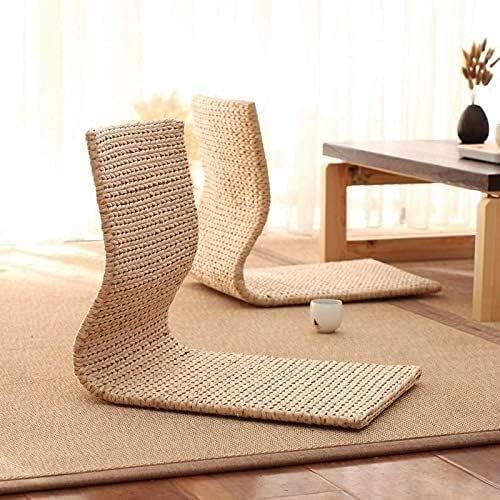 Tables Bay Window Stool Backrest Lazy Sofa Chair Floor Chair Bedroom Dormitory Bed with Legless Japanese Gaming Chair (Color : #1)