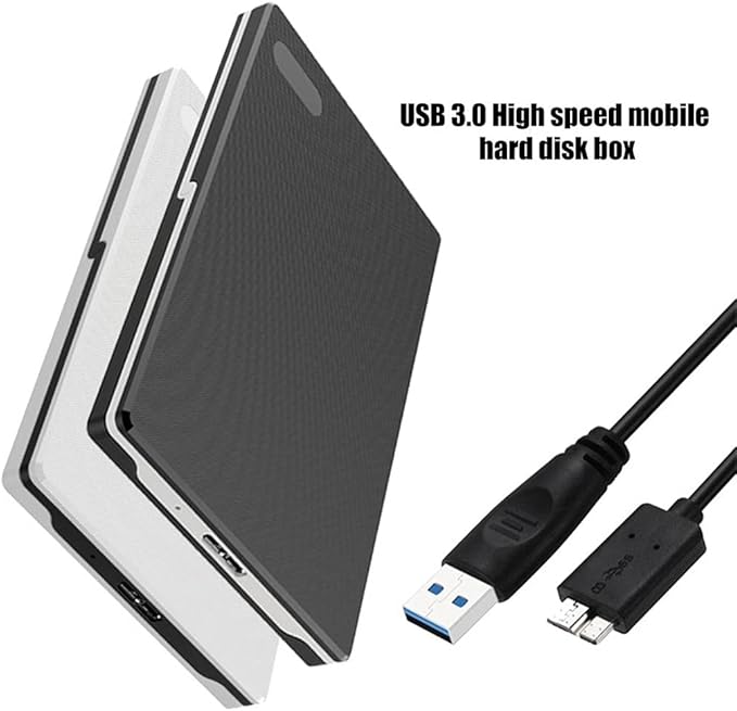 External Hard Drives HDD Case 2.5 Inch USB 3.0 Thin SATA SSD Hard Drive Dock Enclosure High Speed Mobile Hard Box High Speed (Color : A) (B )