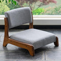 BTZHY Floor Chair Tatami Chair Japanese Style Upholstered Floor Chair Lazy Sofa Accent Meditation Floor Seat for Bay Window Living Room Bedroom