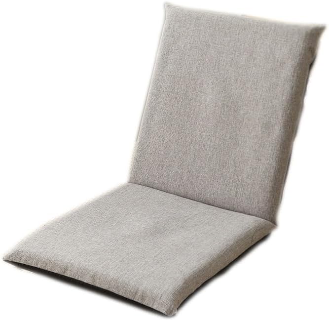 Floor Chair Office Chair with Removable Washable Cover Folding Floor Gaming Chair for Bed Lounging Reading(Grey)