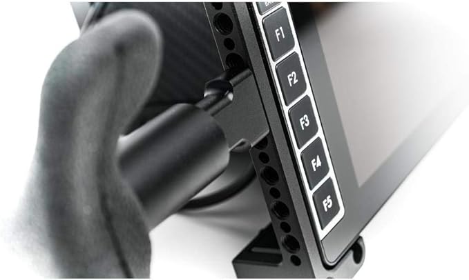 SmallHD Lightweight Black Rubber Monitor Handles with Adjustable Neoprene Neck Strap