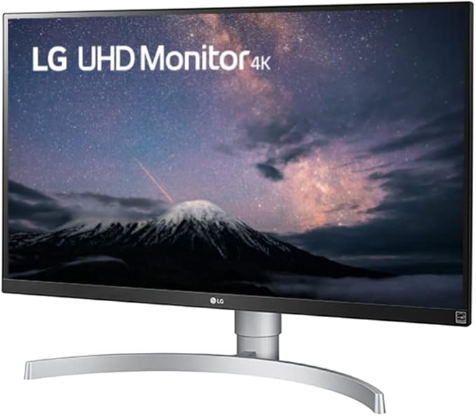 LG 27UL650-W Monitor 27 4K UHD (3840 x 2160) IPS Display VESA DisplayHDR 400 sRGB 99% Color Gamut Radeon FreeSync 3-Side Virtually Borderless Display- White