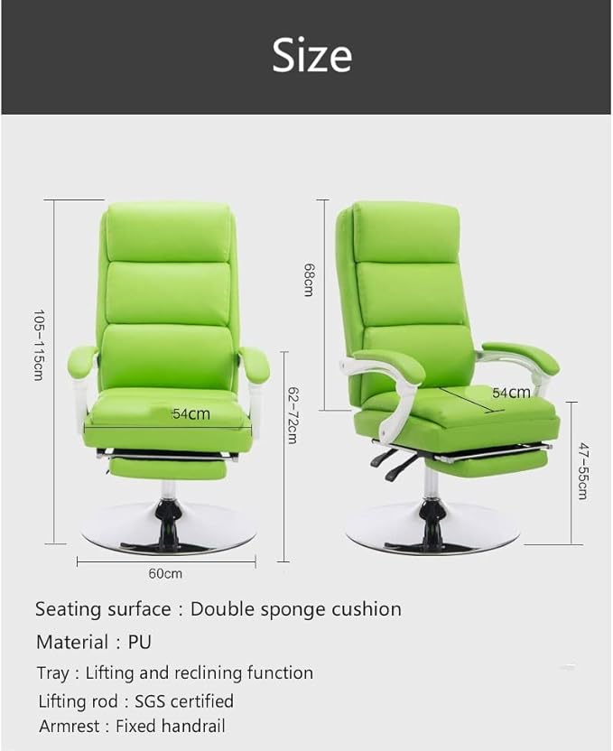 Office Chair Gaming Chair Computer Chair Beauty Chair Reclining Makeup Seat Waist Massage Soft Stool Household Lift Swivel Chair with Footrest Computer Seat