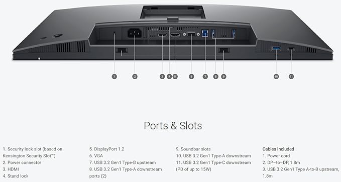 Dell P2425H 24 Full HD IPS Monitor – 1080p 16:9 DisplayPort &amp USB 3.0 Cables – Latest Model – Boomph's Comprehensive Ultimate Performance Cloth Solution for Your Workspace