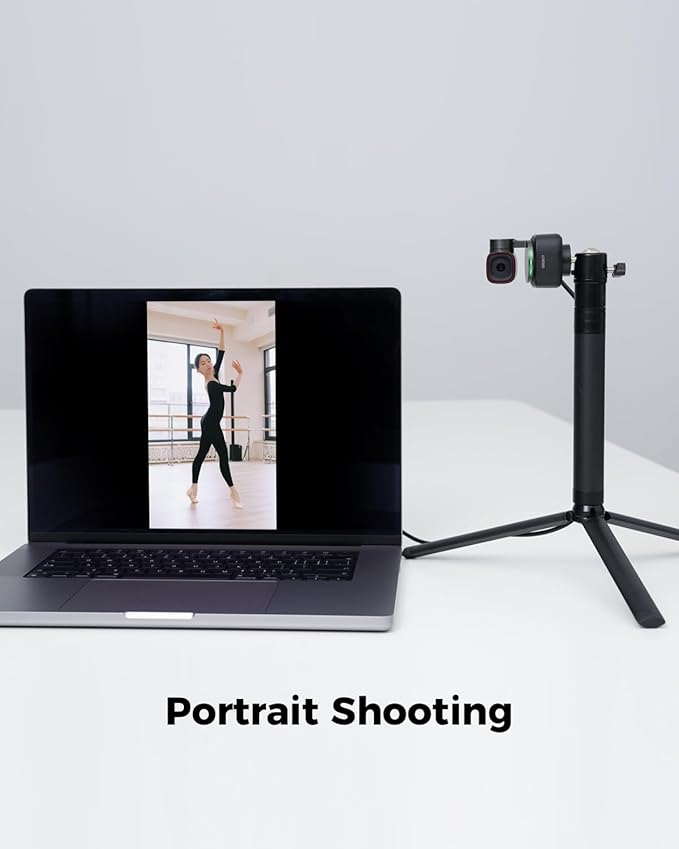 OBSBOT Tiny 2 Webcam 4K Voice Control PTZ AI Tracking Multi-Mode &amp Auto Focus Web Camera with 1/1.5 Sensor Gesture Control 60 FPS HDR Light Correction Webcam for PC Streaming Meeting etc