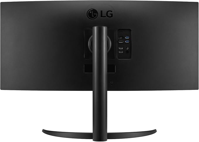 LG 34WR55QC-B 34 Curved UltraWide WQHD HDR 10 100Hz Monitor with USB Type-C 3440x1440 Curved Display 100Hz Refresh Rate AMD FreeSync Borderless Design