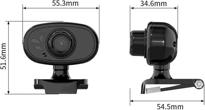 GIZNXBA 1080p Webcam for PC USB Webcam with Noise-Canceling Microphone Automatic Light Correction Technology Seamless Plug-and-Play Setup for Desktop Laptop Meeting