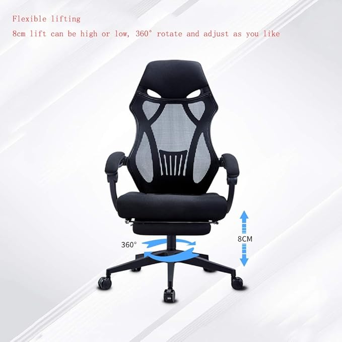 Office Chair Gaming Chair Computer Chair Office Gaming Chair PVC Household Armchair Lift and Swivel Function Ergonomic Office Computer Chair Gamer Chairs
