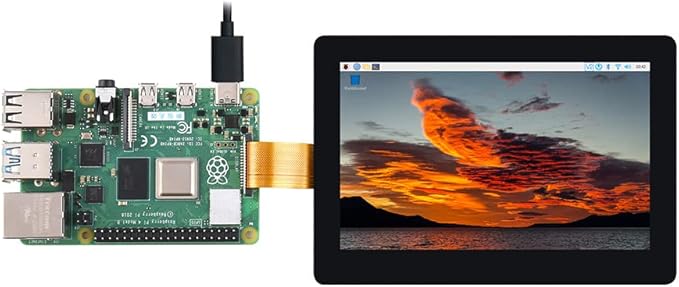 waveshare 5inch DSI Display 800 x 480 IPS Screen 160°Viewing Angle Compatible with Raspberry Pi 4B/3B+/3A+/3B/2B/B+/A+ Compute Module3/3+/Compute Module 4 (No Touch)