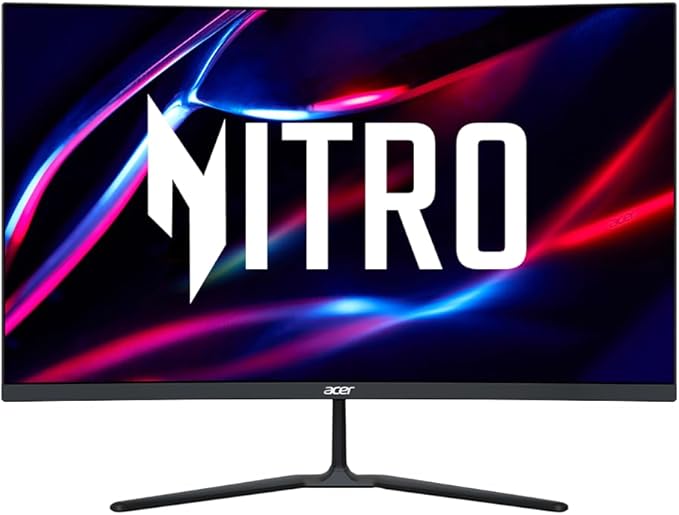 Acer 27 2560 x 1440 QHD Gaming Monitor | AMD FreeSync Premium | 170 Hz Refresh Rate | 1500R Curved Design | 1 x Display Port 1.4 &amp 2 x HDMI 2.0 Ports(Cable Included)