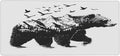 Black Forest Tree Bird Large Mouse Pad Gaming Mousepad Desk Mat for Desktop Computer Keyboard Waterproof Mouse Mat Desk Pad with Non-Slip Base for Game School Office Home 35.4 x 15.7