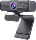 Webcam 1080p Cover Web Camera with Microphone for Computer Video Calling