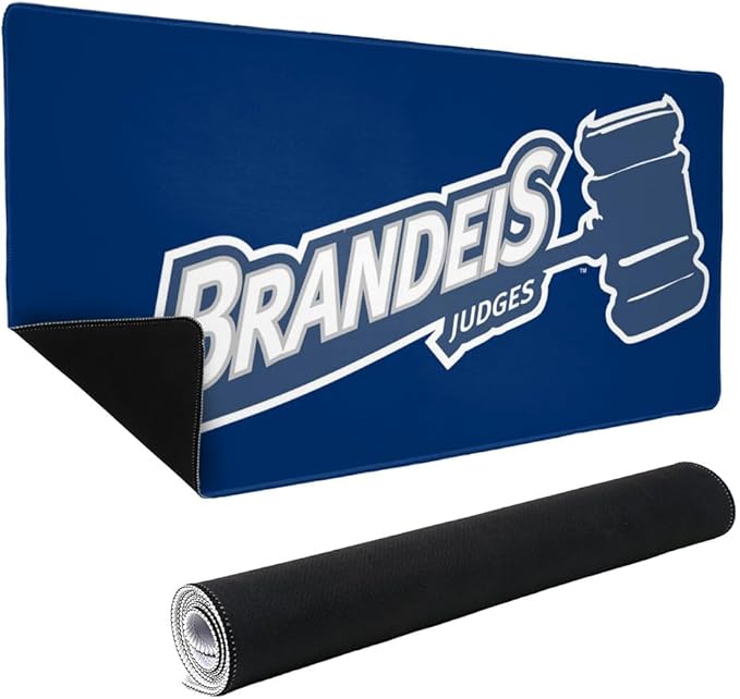 Brandeis University Primary Logo Large Gaming Mouse Pad Desk Mat with Stitched Edges Non-Slip Base for Gamer Home and Office 31.5 x 15.7