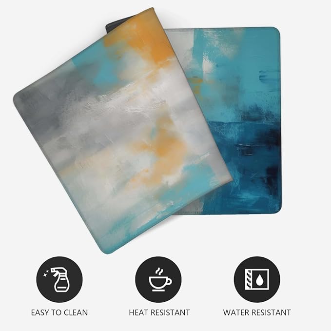 Abstract Street Garbage Painting Large Mouse Pad Gaming Mousepad Desk Mat for Desktop Computer Keyboard Waterproof Mouse Mat Desk Pad with Non-Slip Base for Game School Office Home 35.4 x 15.7