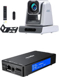 zowietek 4K ZowiePTZ 18X Webcam &amp UVC to NDI Adapter Combo PoE Micro SD Card Supported Video Converts Compatible Series and Other UVC Webcams for Streaming Accessories Content Creator Kit