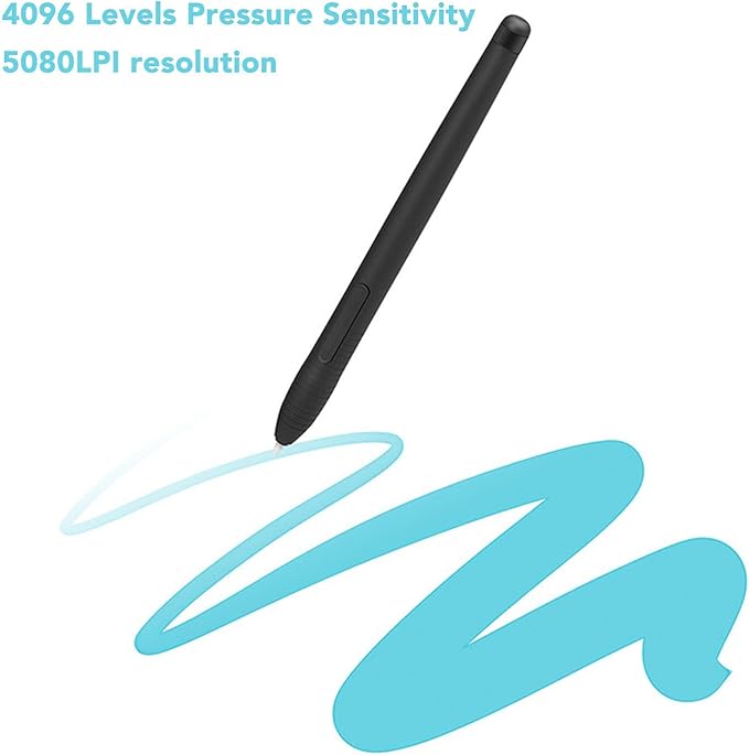 Battery Pen PW201 Portable Graphic Tablet Pen 5080LPI 4096 Pressure High Sensitivity Digital Tablet for HST640 H610PROV2 HC16