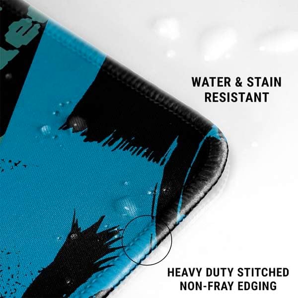 Skinit Extra Large Gaming Mouse Pad - Officially Licensed Cowboy Bebop Poster Design with Stitched Edges Waterproof Non-Slip Rubber Base Desk Mat for Keyboard &amp Mouse 35.75 x 15.4 inches