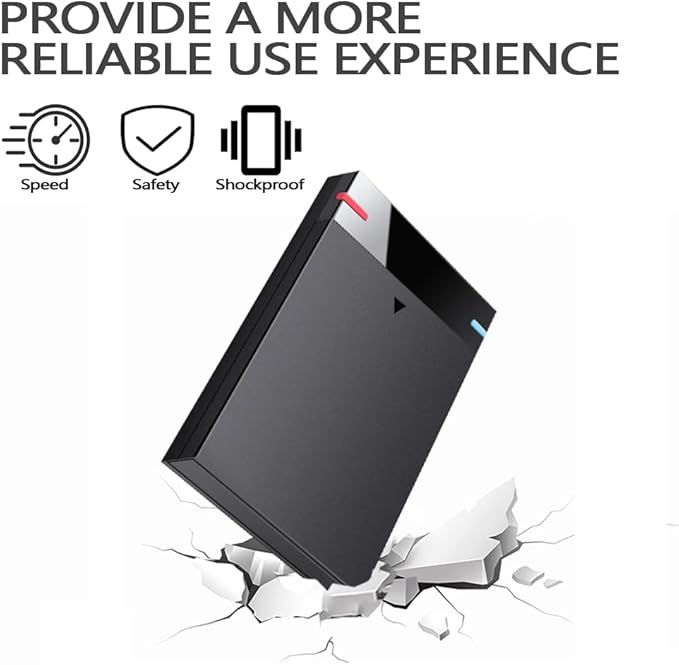 2.5'' 250GB Ultra Slim Portable External Hard Drive USB3.0 HDD Storage for PC Desktop Laptop MacBook Chromebook Xbox One