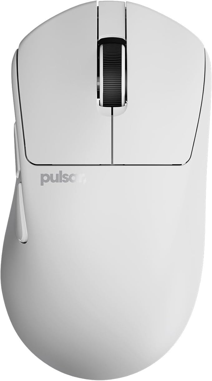Pulsar Gaming Gears X3 Wireless Gaming Mouse Ultra Lightweight (1.76 oz/50g) Hybrid Ergonomic Optical Switch 32000 DPI 750 IPS XS-1 Sensor 8k Compatible (Mini White)