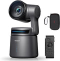 OBSBOT Tail AIR NDI Streaming PTZ CameraSmart RC Controller4K AI-Powered Webcam1.8 CMOSf/1.8 ApertureAI TrackGesture &amp Remote ControlWired&ampWireless ConnectionLiveStream for Church/Mus