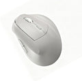 Ergonomic Vertical Mouse Wireless Rechargeable Ergo Mouse for Carpal Tunnel Relief 3200DPI Adjustable 6 Buttons for PC/Laptop/Mac/Windows (Off White)