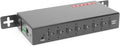 Gearmo 7 Port USB-C Hub - USB 3.2 Gen 2 10Gbps Secure Screw-Locking Ports ESD Protection Surface &amp DIN Mount