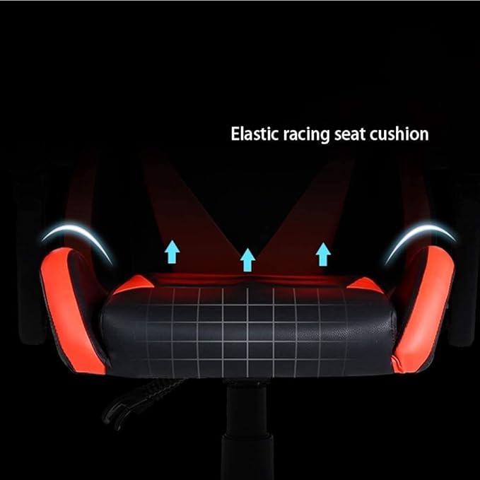 Office Chair E-Sports Chair Ergonomic High-Back Racing Chair Lift Swivel Chair Video Game Chair Armrest Seat Office Chair Chair (Color : Black) Needed