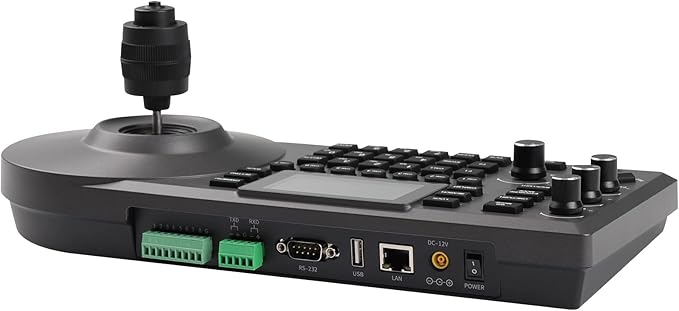 Chameye NDI PTZ Camera Bundle AI Auto-Tracking (NDI 6 &amp NDI HX3 Certified) 20X Optical Zoom PoE HDMI PTZ Camera for Church Worship PTZ Controller (NDI Bundle C720N+E300)