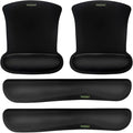 VAGAU Premium Keyboard Wrist Rest and Mouse Pad Wrist Support Ergonomic Memory Foam Set for Office Laptop Mac Computer and Gaming Comfortable Typing &ampWrist Pain Relief (2 Pack)