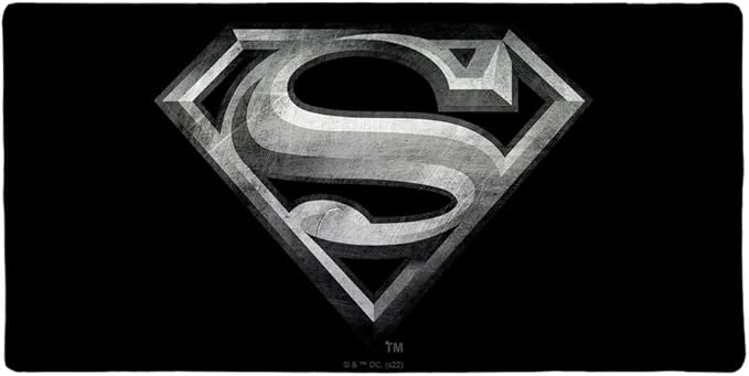 Superman Steel Logo Large Gaming Mouse Pad Desk Mat with Stitched Edges Non-Slip Base for Gamer Home and Office 31.5 x 15.7