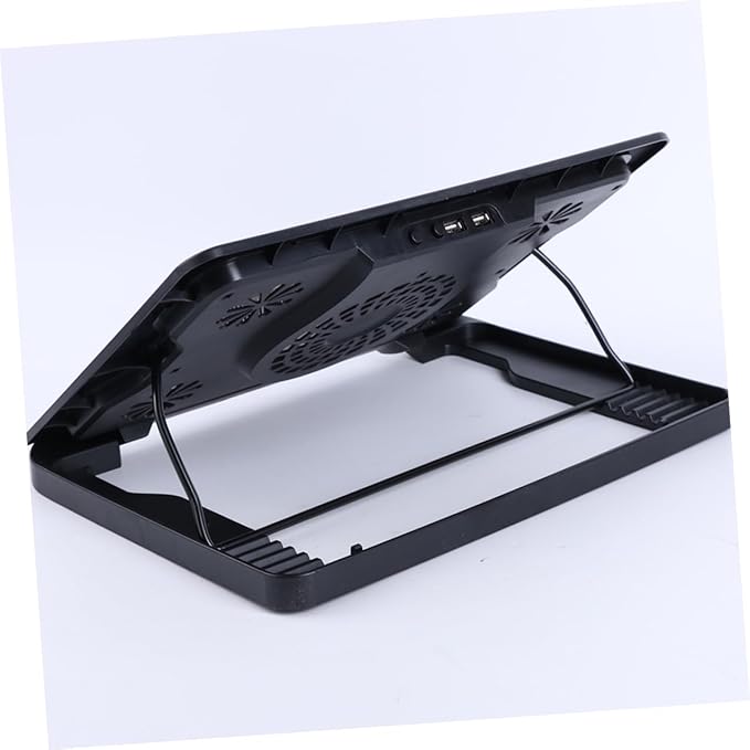 DOITOOL USB Laptop Cooling Pad with 5 Fans Cooler Base Black Multi-Angle Adjustable Laptop Cooling Device Suitable for Gaming and Office Use