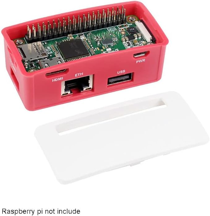Ethernet/USB HUB Box Supports Raspberry Pi Zero Series with ETH/USB HUB HAT (B) Expansion Board Inside Includes 3X USB 2.0 Ports1x RJ45 Ethernet Port