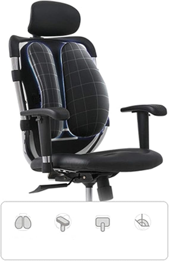 Office Chair Ergonomic Swivel Chair Gaming Chair Computer Chair Office Chair Study Table and Chair Internet Cafe Game Chair Chair (Color : Black1 Size : One Size) Needed