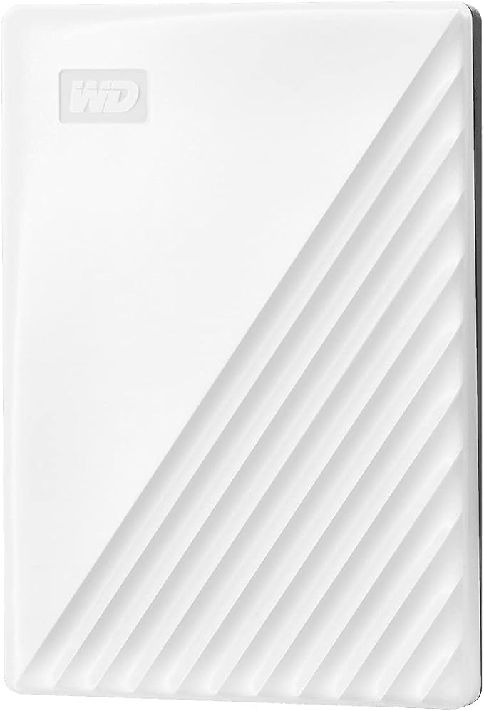 WD Portable Hard Drive 2TB USB3.0 White My Passport Encryption Password Protection External Hard Disk / WDBYVG0020BWT-WESN