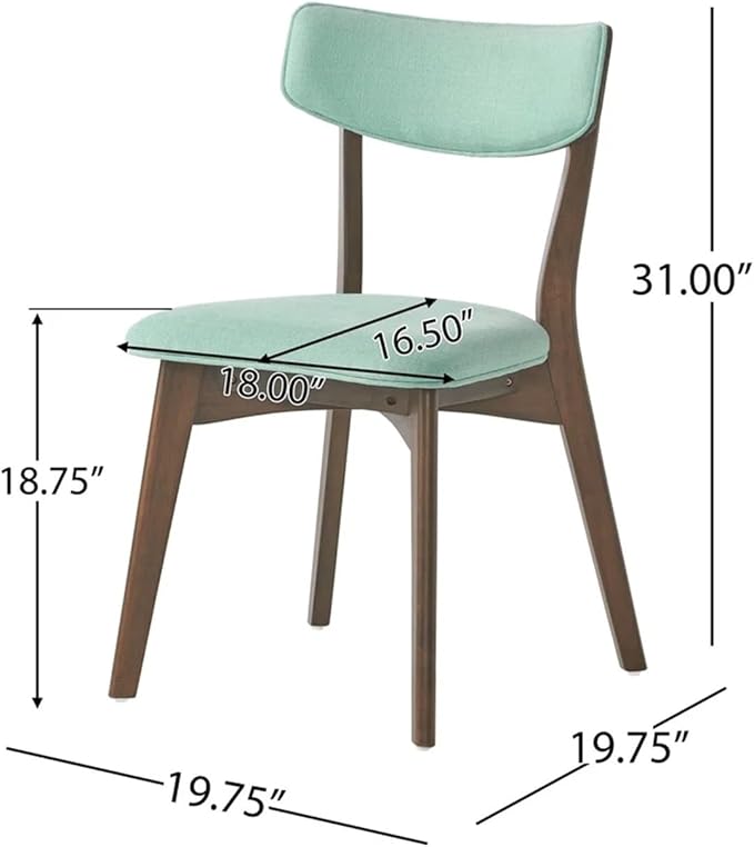 Adjustable Office Computer Chair with Armrest 1pcs Modern Style Upholstered Fabric Indoor Rubber Wood Frame Comfortable Dining Chairs