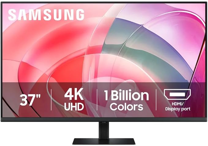Samsung 37 Inch ViewFinity S70D 4K UHD Monitor 60Hz 5ms Response Time Black LS37D704EANXZA (Renewed)