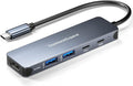 USB-C Hub 5-in-1 with 4K HDMI 100W Power Delivery 5Gbps USB-C Data Port and 2 5Gbps USB-A Data Ports for MacBook Pro/Air iPad Pro/Air Dell XPS
