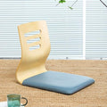 BTZHY Floor Chair Portable Tatami Chair with Back Support Meditation Floor Chair Portable Japanese Legless Chair Wooden Lazy Sofa Bay Window Balcony Living Room Chair Floor Seat 37 x