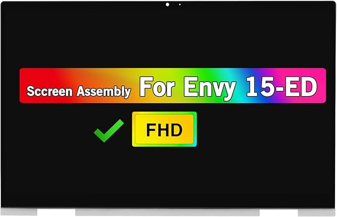 15.6 LCD Touch Screen Replacement Digitizer Assembly for HP Envy x360 15M-ED 15-ED 15T-ED 15-ED1071CL 15M-ED1013DX 15m-ED1023DX 15-ED1055WM 15-ED1066NR NV156FHM-N4T FHD (Not for UHD 4K)