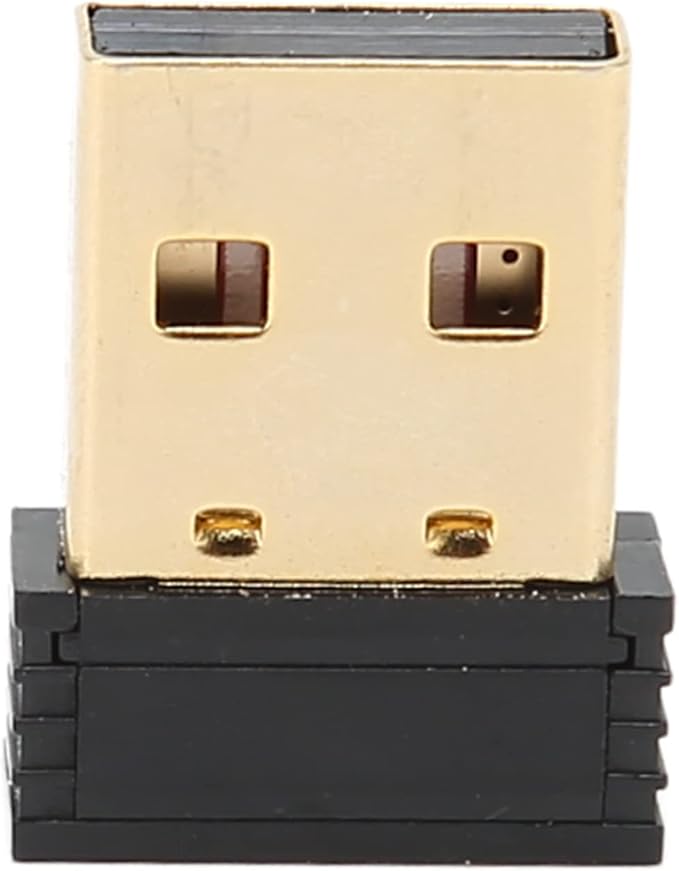 Bamboo Wood Computer Control Devices Plug and Play Computer Devices for PC Laptop USB Receiver (Keyboard)