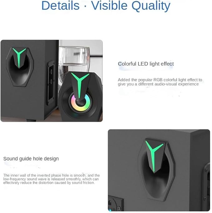 JSEIAJB Multimedia Overweight Subwoofer Mobile Phone Plug Card Speaker Active Laptop Speaker